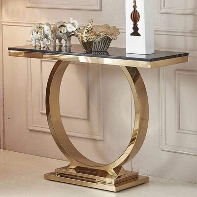 Khung chân kệ console inox mạ PVD - ảnh 10